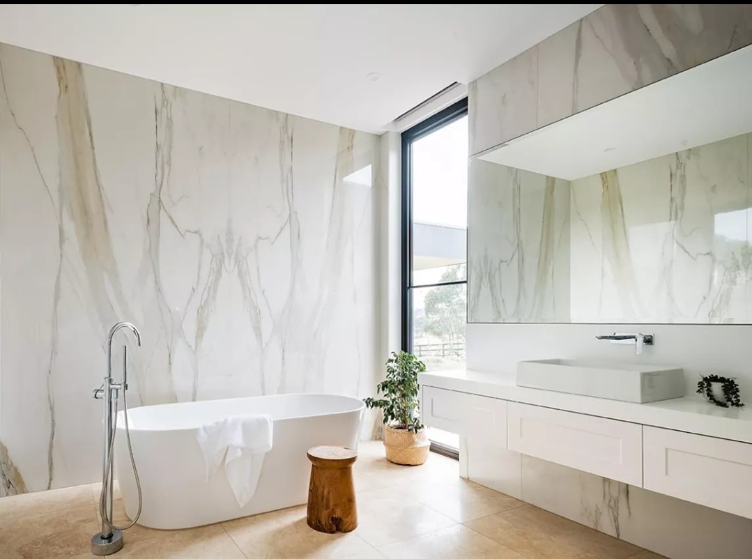 Calacutta Gold porcelain bathroom v2 Calacutta Gold porcelain bathroom v2